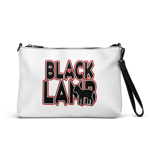 BLACK LAMB CROSSBODY BAG